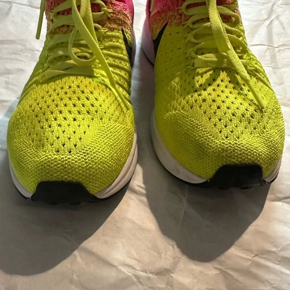 Nike Bright Pink and Lime Green Sneakers